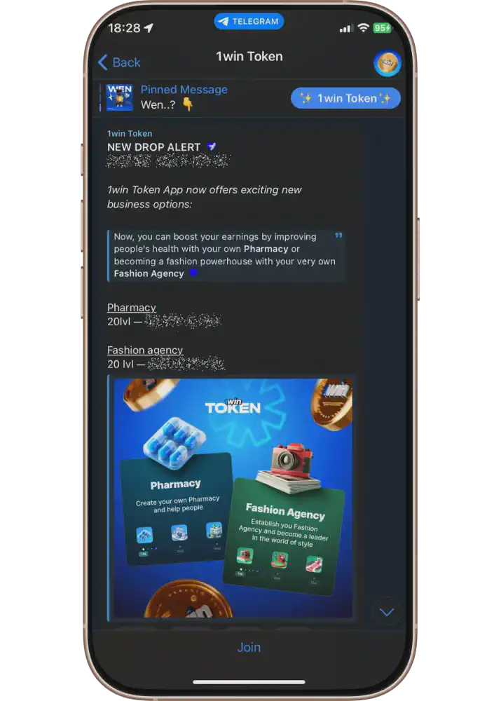 Bot crypto 1win