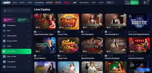 1win kasino langsung