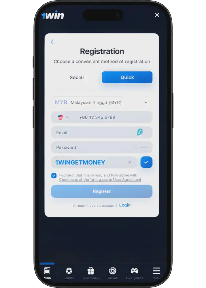 gunakan bonus 1win